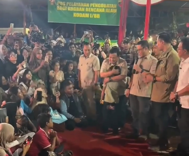 Presiden Prabowo Sambut Tahun Baru Bersama Warga Tapanuli Selatan